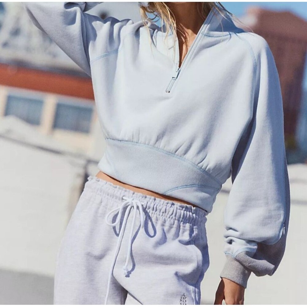 Free People FP Movement Out Of The Park Pullover Sweatshirt Top Cropped S 286328